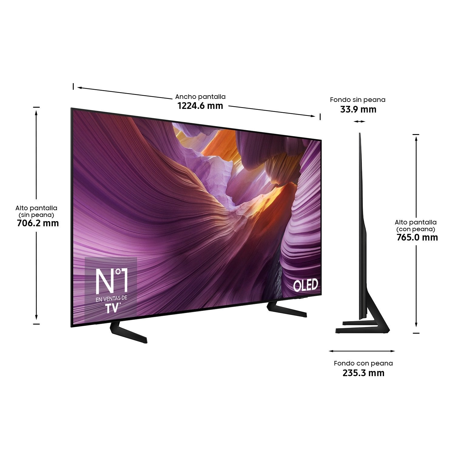Televisor Samsung Oled S84f Tq55s84fau 55' Ultra Hd 4k Smart Tv Wifi
