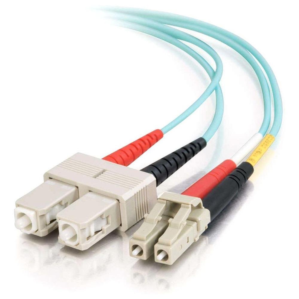 C2g Lc-Sc 10gb 50/125 Om3 Duplex Multimode Pvc Fiber Optic Cable (Lszh) Cable De Red Modo Múltiple Sc (M) A Lc De Modos Múltiples (M) 15 M 15 M Fibra Óptica Impresión A Dos Caras 50/125 Micras Om3 Sin Halógenos Agua