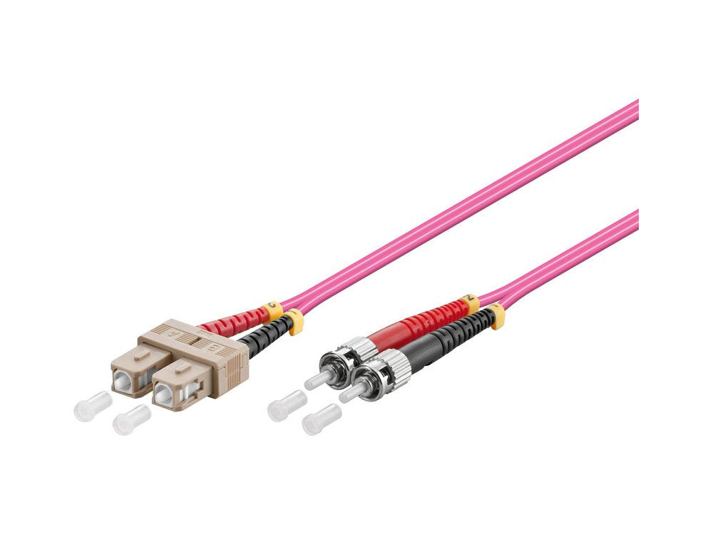 Alcasa Lw-805tc4 Cable De Fibra Optica 5 M St Sc Om4 Violeta