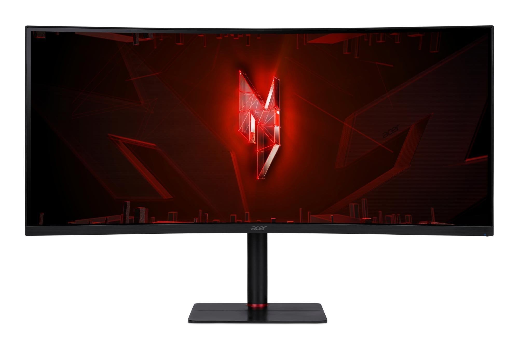 Monitor Acer Nitro Xv345curv3 Gaming  (34 Pulgadas), Negro, Qhd, Va, Usb-C, Conmutador Kvm, Curvo, Panel De 180 Hz)