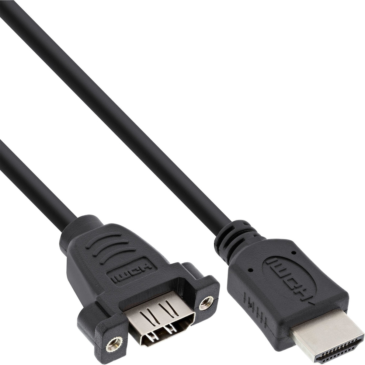 Adaptador Inline Hdmi 4k2k Tipo A Macho A A Hembra Con Brida 0,6 M