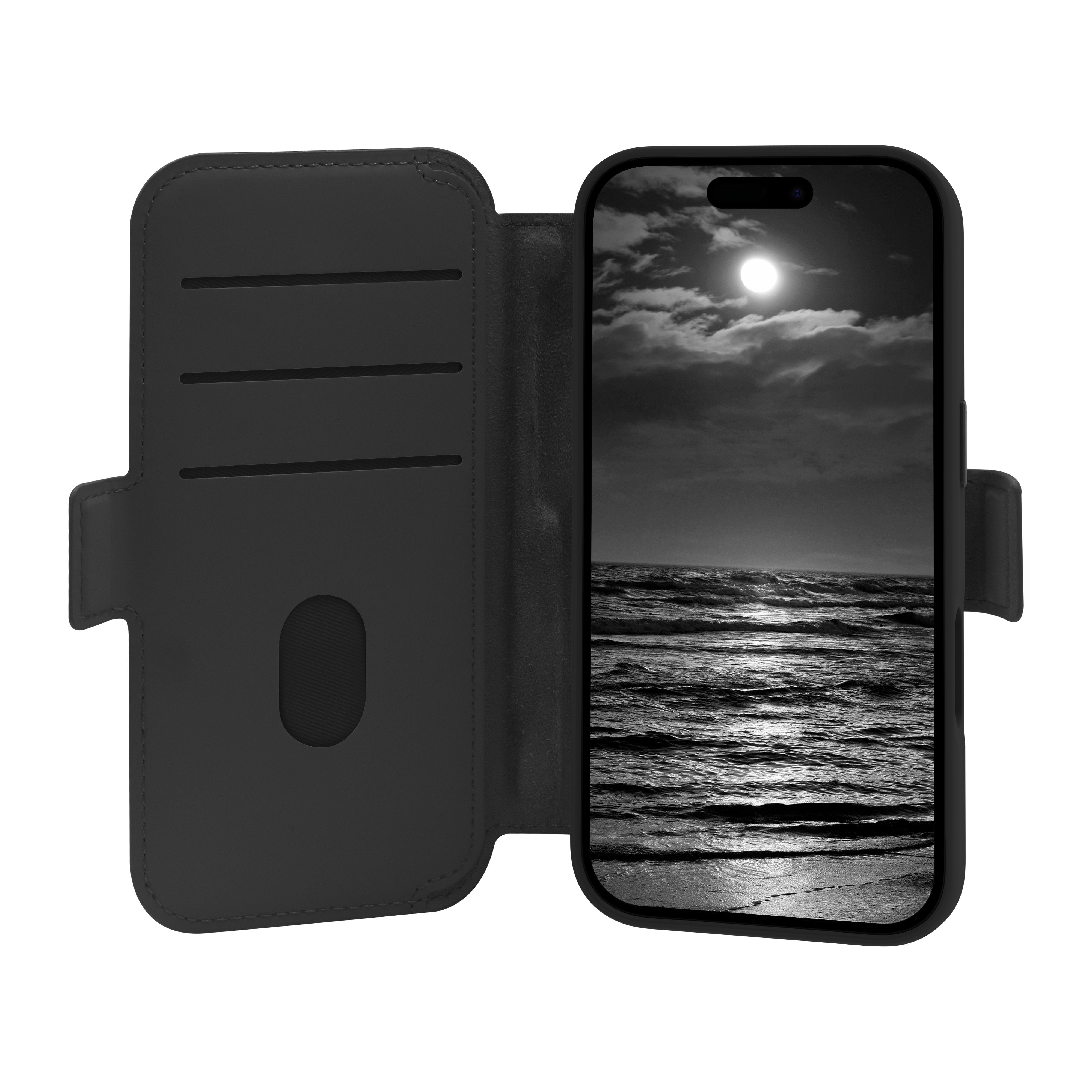 Funda Dbramante1928 Lynge Ms Icon Para Iphone 17 Móvil Folio Negro