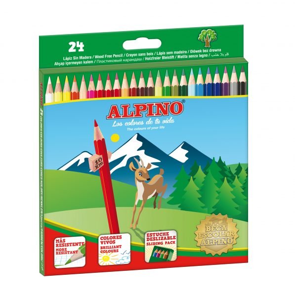 Alpino Lápices De Colores 175mm Estuche De 24 C/Surtidos