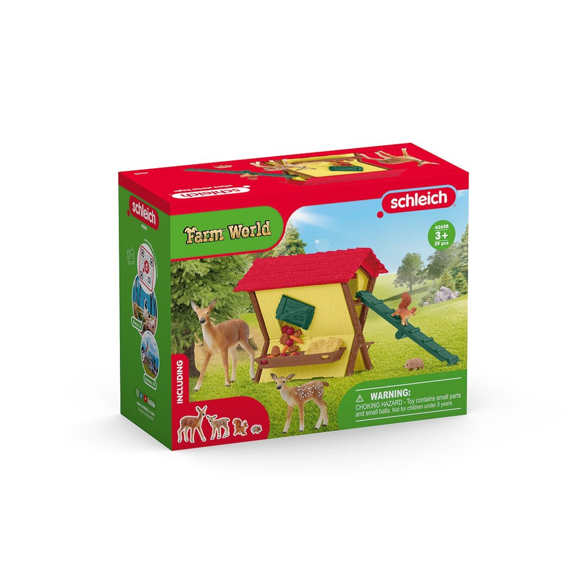 Figura  Schleich Farm World Alimentando A Los Animales Del Bosque 42658