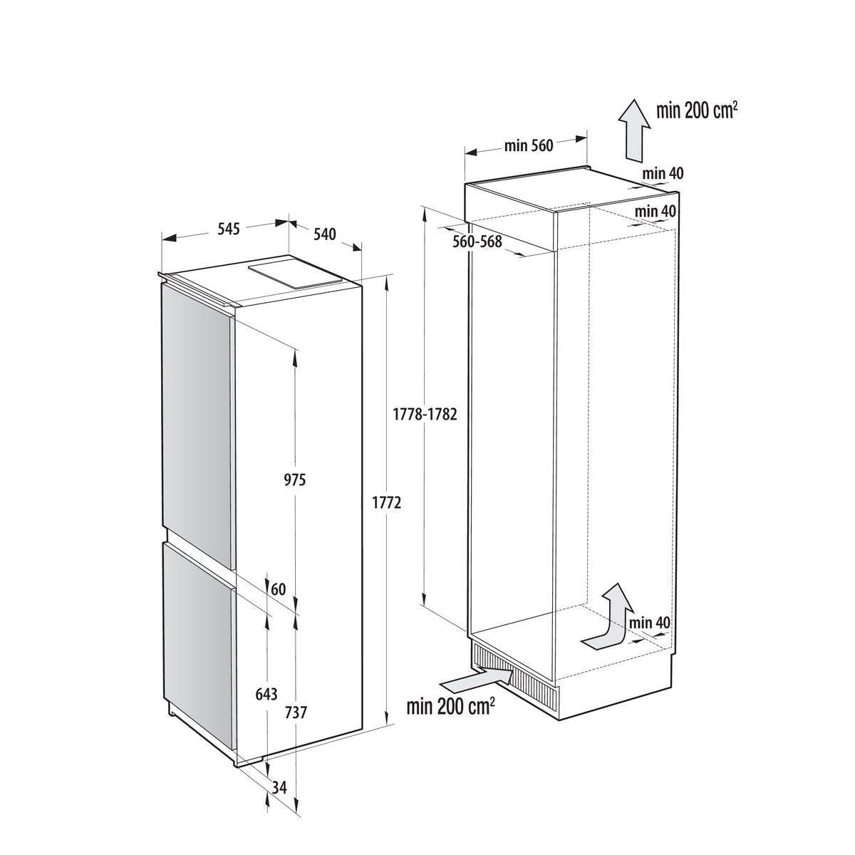 EAN 3838782838408 - Gorenje NRKI517E41 Integrado 252 L Blanco imagen 1