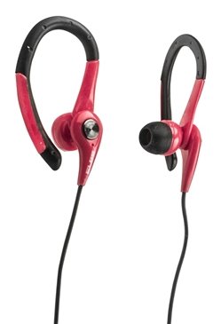 Auriculares Deportivos Elbe Au-107-Mic Con Micrófono Jack 3.5 Rojo Y Negro