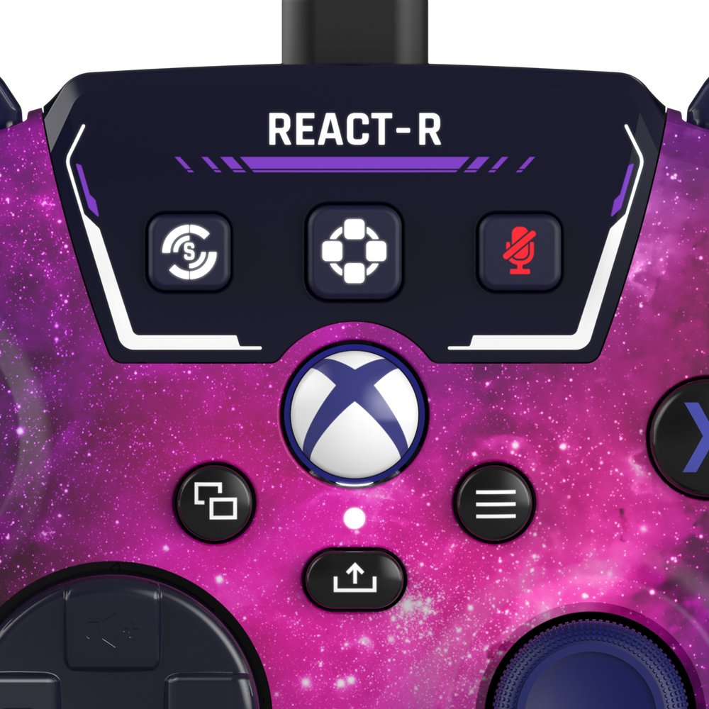 Turtle Beach React-R Negro, Púrpura Usb Gamepad Analógico/Digital Pc, Xbox One, Xbox Series S, Xbox Series X