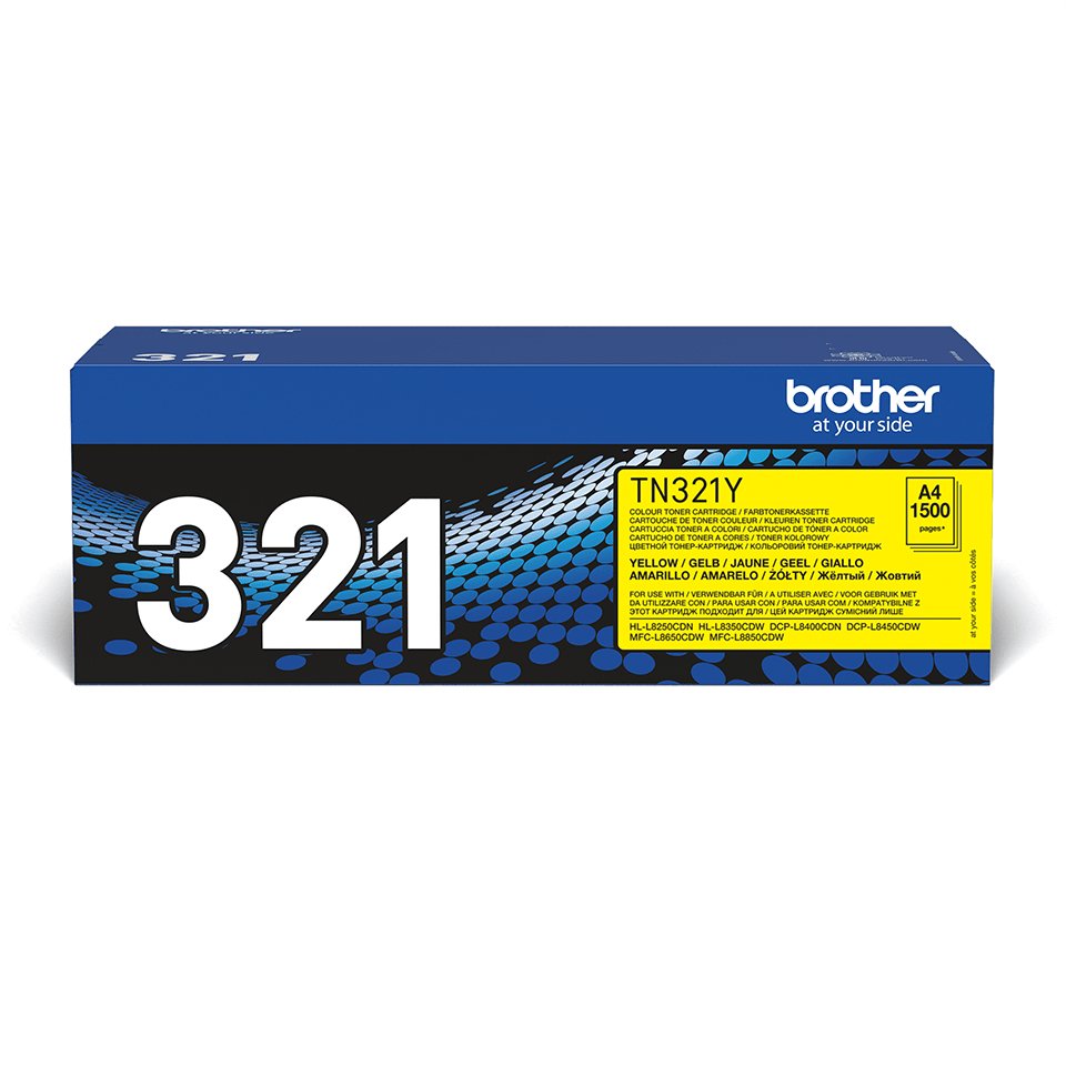 EAN 4977766735001 - Brother TN-321Y cartucho de tóner 1 pieza(s) Original Amarillo imagen 1