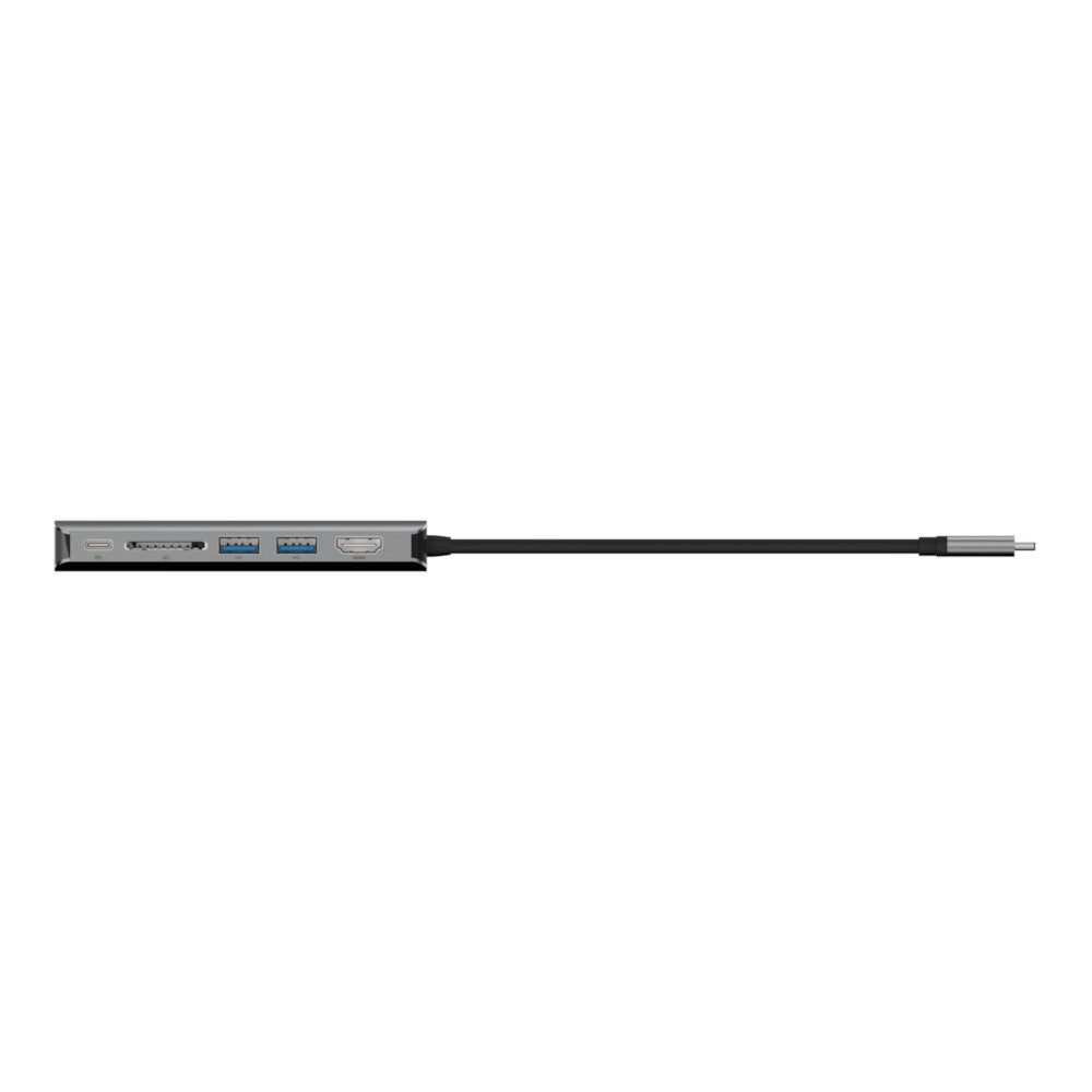 Adaptador Belkin Avc008btsgy  Multipuerto Usb-C A Ethernet, Usb-C, Usb-A, Hdmi, Sd  Color Gris