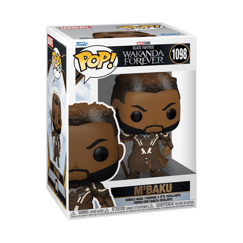 Figura Pop Black Panther Wakanda Forever M Baku