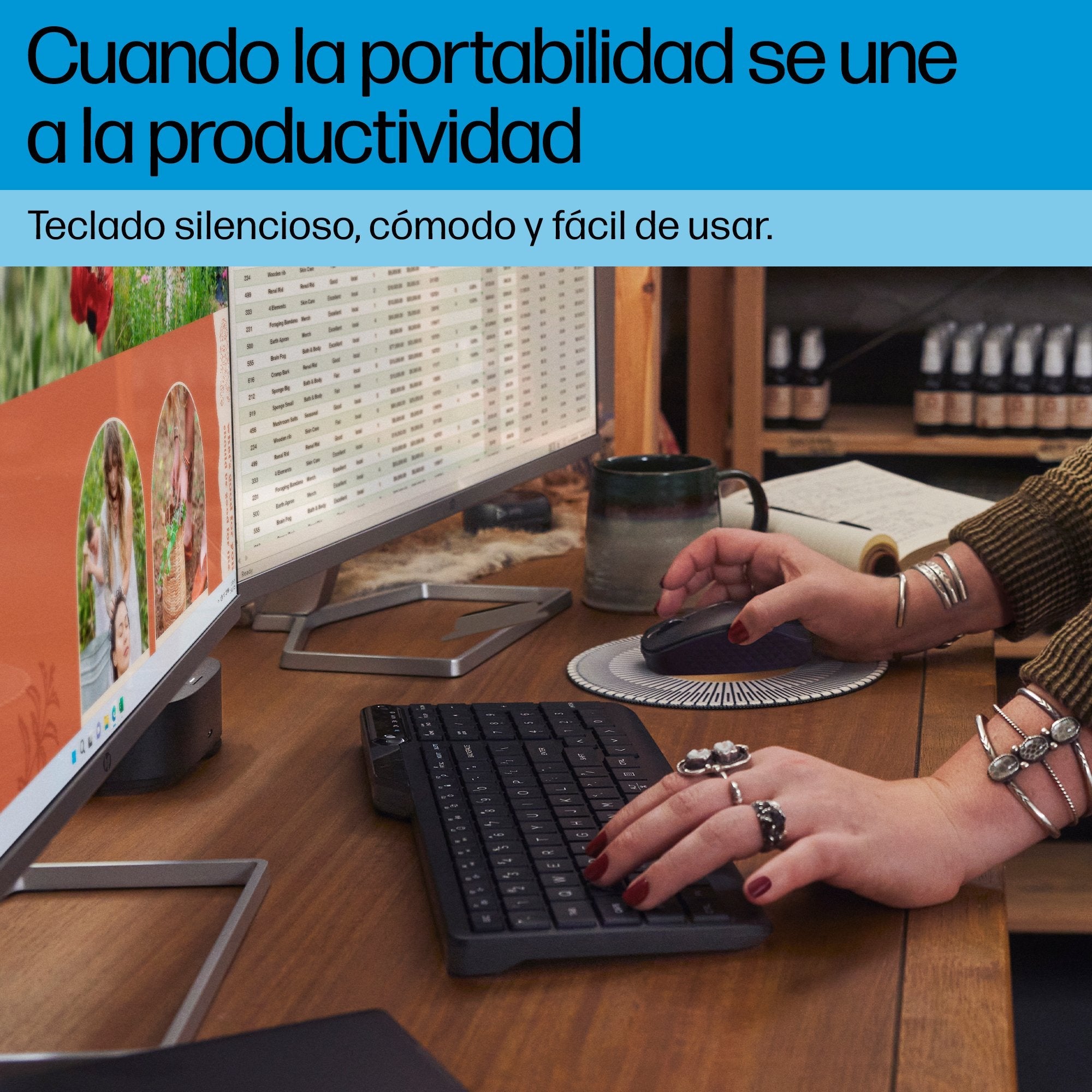 Dual-Mode Wireless Keyboard  With 2.4 Ghz And Bluetooth