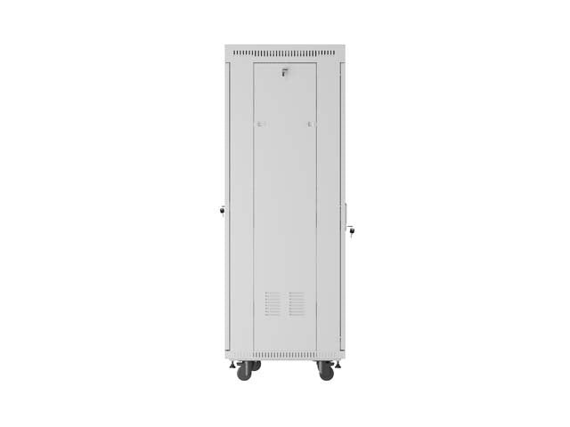 Lanberg Rack Cabinet 19" Free-Standing 32u 600x600 Flat Pack With Glass Door Lcd Grey V2