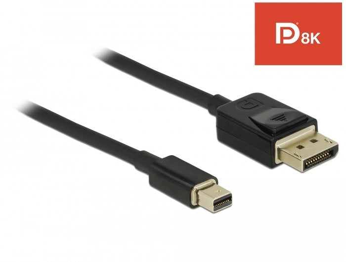 Delock Cable Mini Displayport 1.4 Macho > Displayport Macho 2,0m