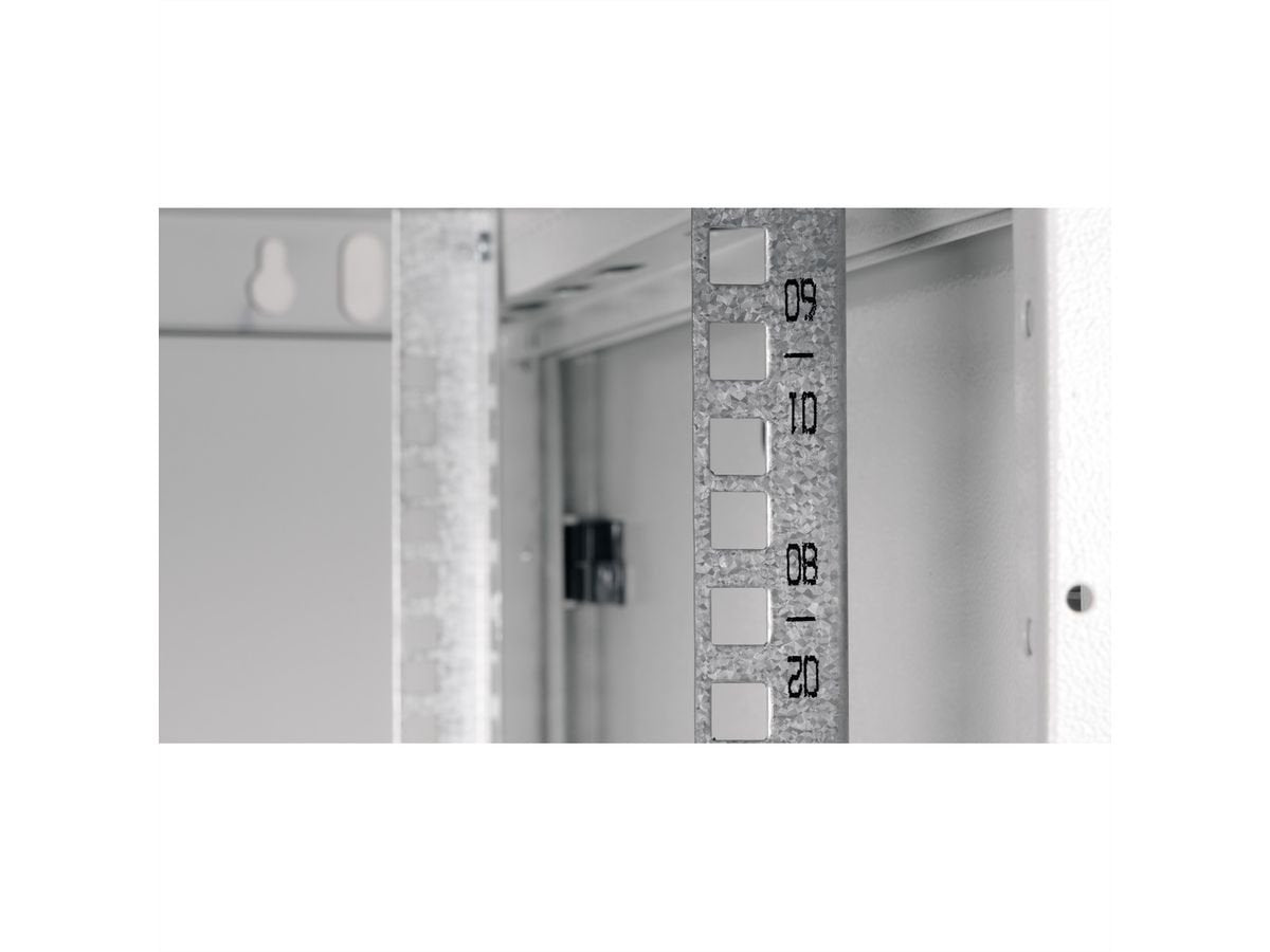 Roline 19-Zoll Wandgehuse Basic Plus 9he, 600x600 Bxt Grau