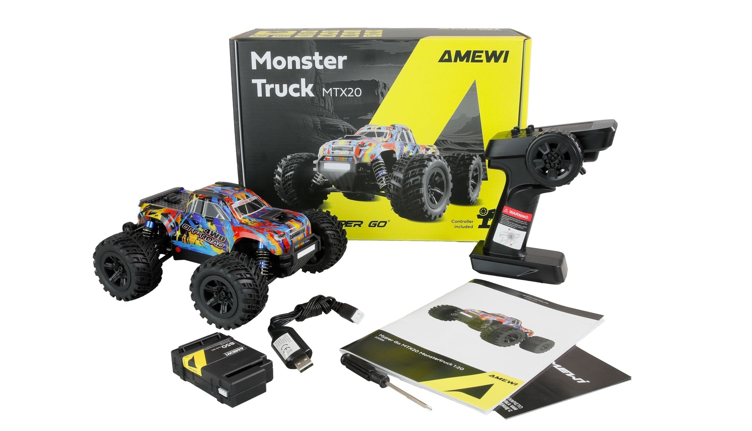 Amewi Rc Monmertruck Hypergo Mtx20 1:20 Rtr Hnt 14+