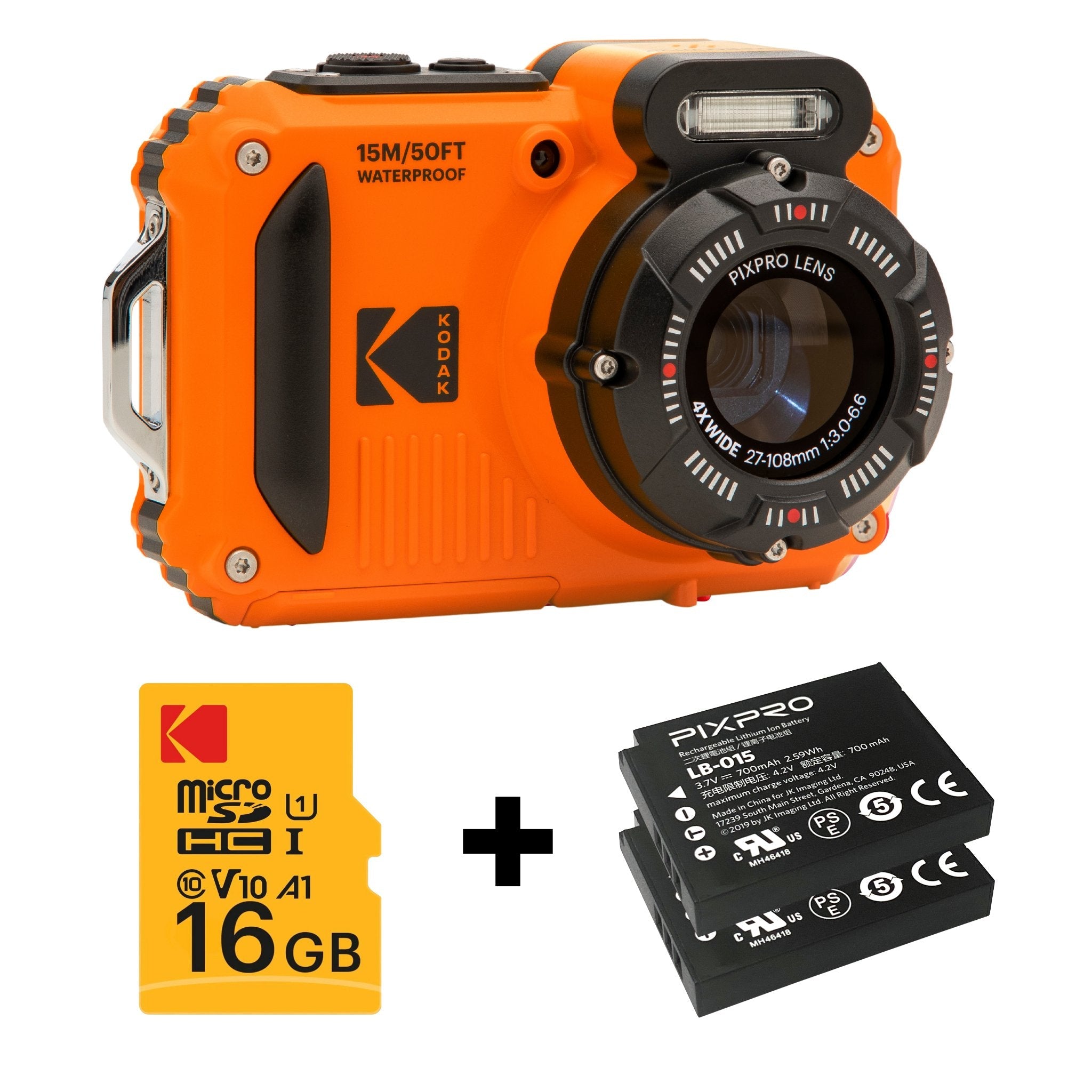 Kodak Wpz2og6 Waterproof Orange