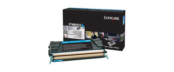 Toner Lexmark X748 Cartridge Cyan High Capacity 10.000 Pages 1-Pack