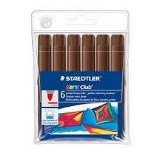 Staedtler Rotulador Grueso Noris Club Marrón Estuche De 6