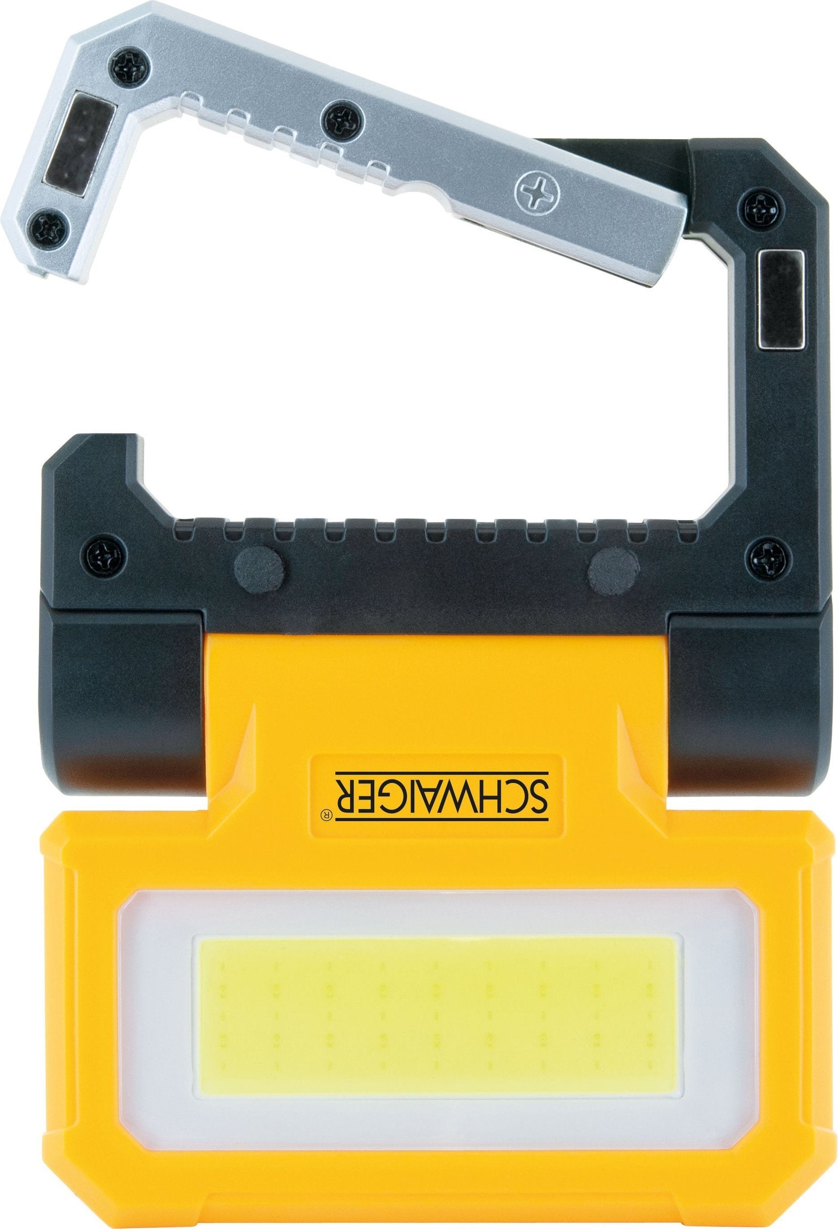 Lámpara De Trabajo Led Schwaiger Con Linterna 300lm Sch./Gel