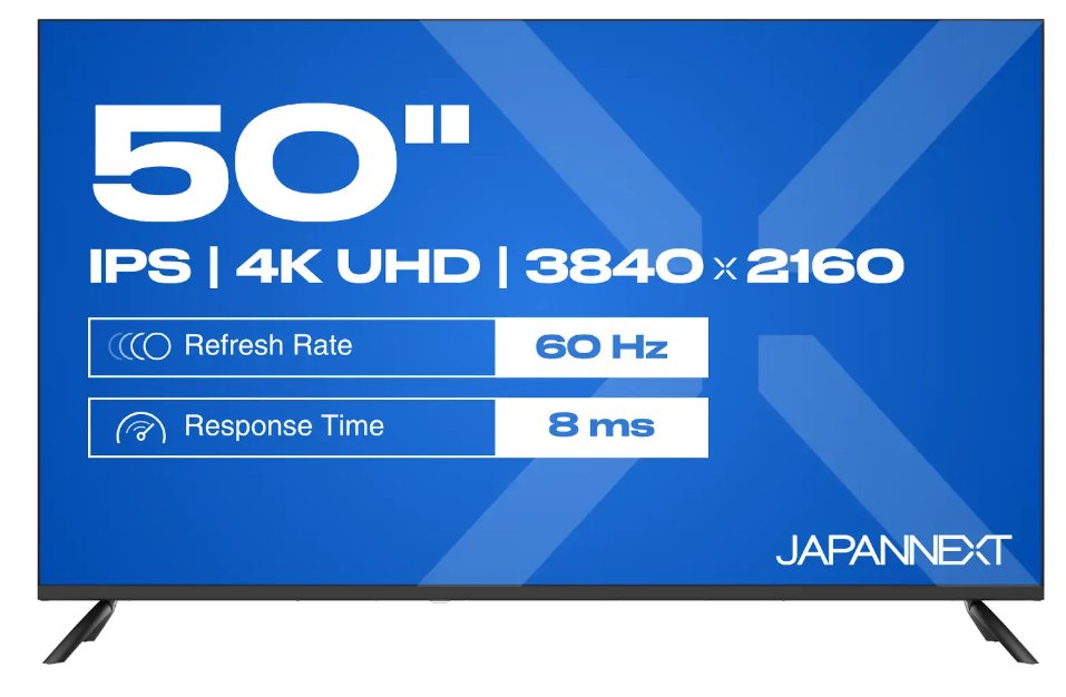 Monitor  Japannext Jn-Ips500uhd60f 50" 3840 X 2160 Pixeles 4k Ultra Hd Negro
