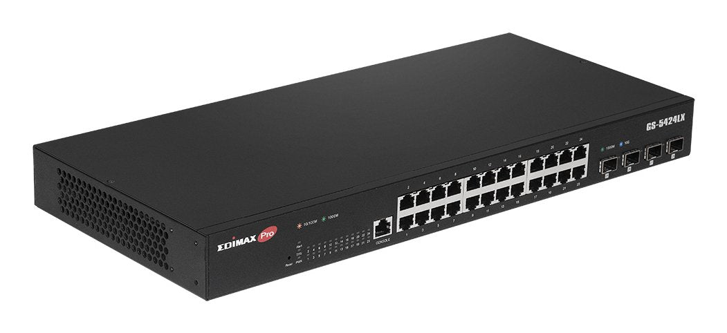 EAN 4717964705112 - Edimax Pro GS-5424LX: 24 Port Smart Switch Gestionado L2 Gigabit Ethernet (10/100/1000) 1U Negro imagen 3