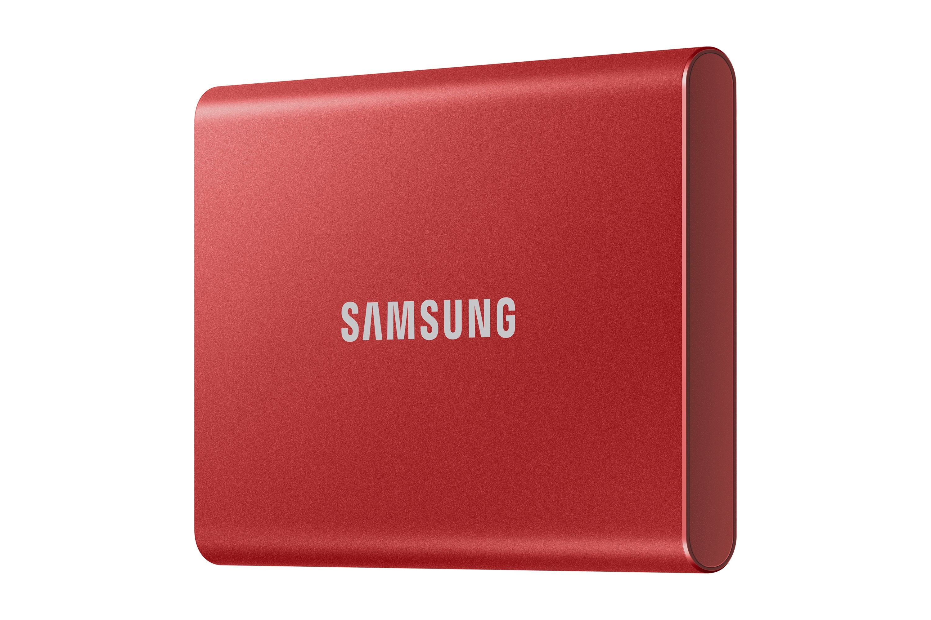 Disco Externo Ssd Samsung 500gb Portable T7 Usb3.2 Gen.2 Mettalic Red Extern Kit