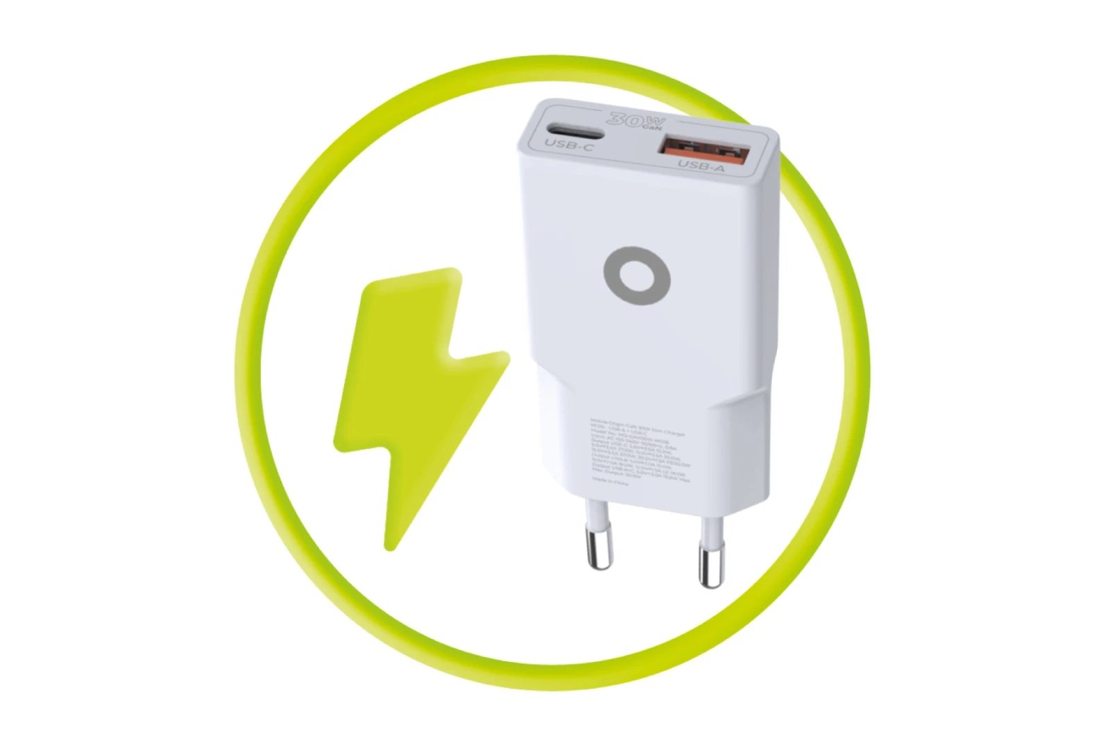 Mobile Origin 30w Slim Charger Tüv Mo16 Usb-A + Usb-C