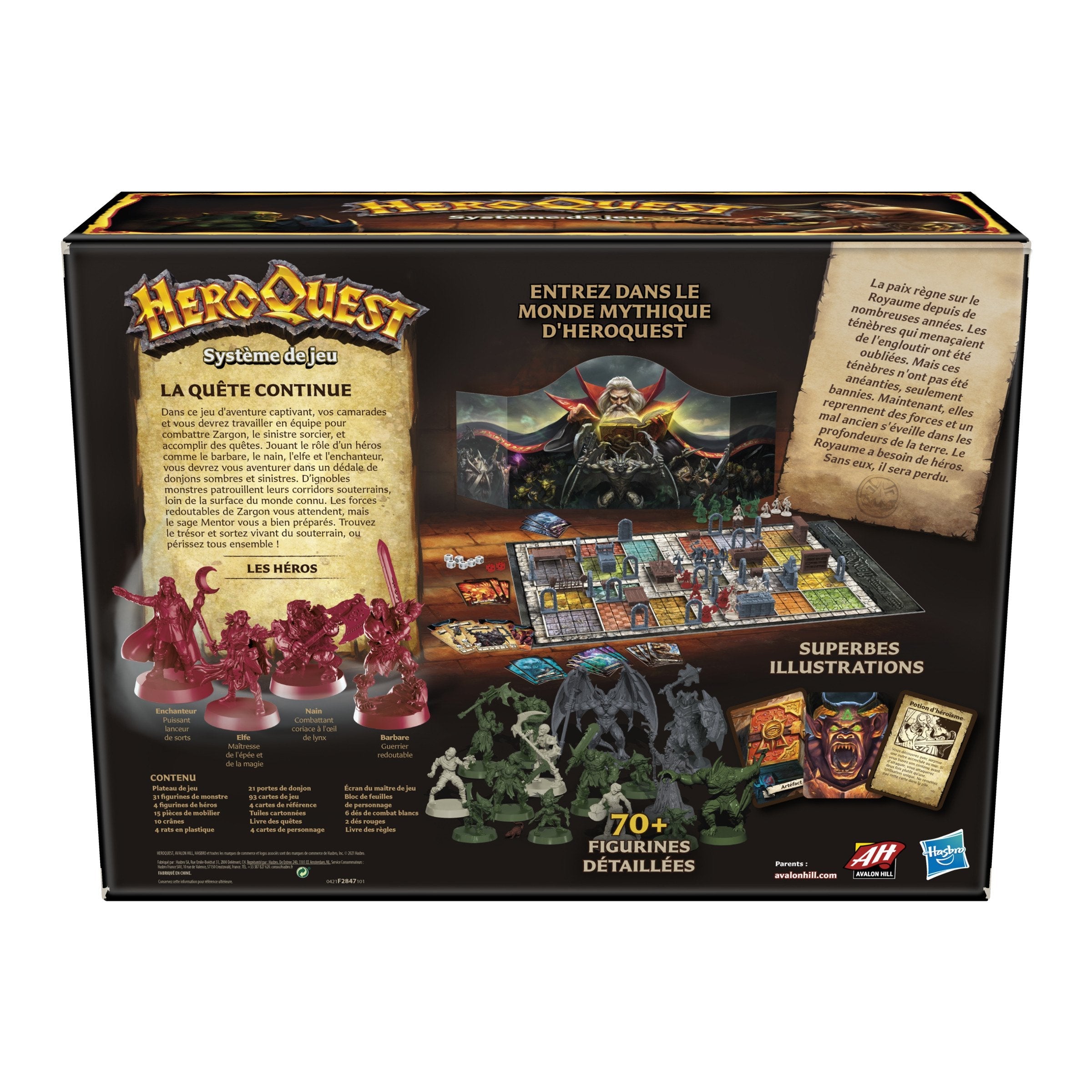 Juego De Mesa Heroquest Aventuras En Mazmorras Avalon Hill Espaol