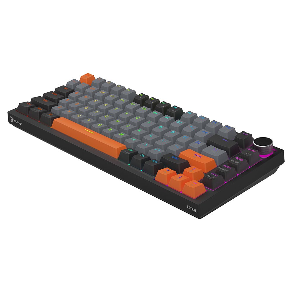 Savio Astral Black Jade 3 Colours Teclado Juego Usb Qwerty Internacional De Ee.Uu. Negro