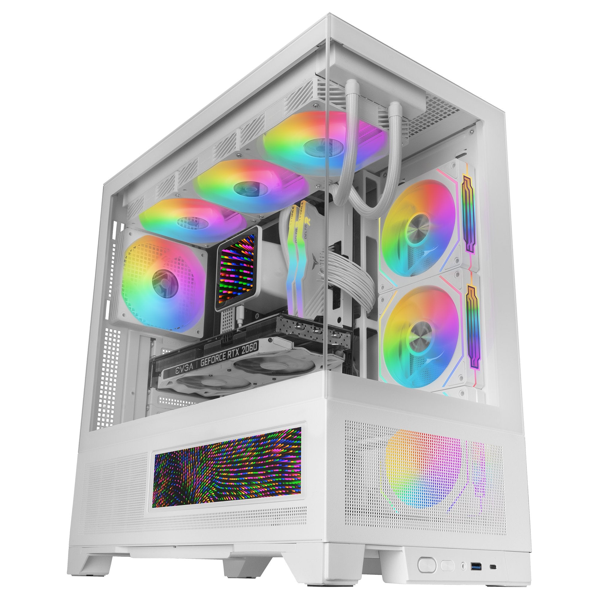 EAN 8435693112563 - Mars Gaming MCLCDXW carcasa de ordenador Midi Tower Blanco imagen 5