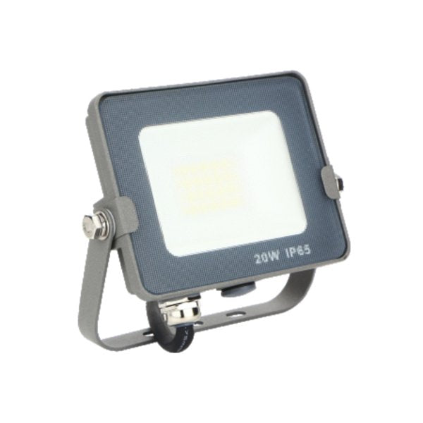 Foco Proyector Led Silver Electronics Forge Ips 65 20w -  5700k Luz Fria -  1.600lm Color Gris