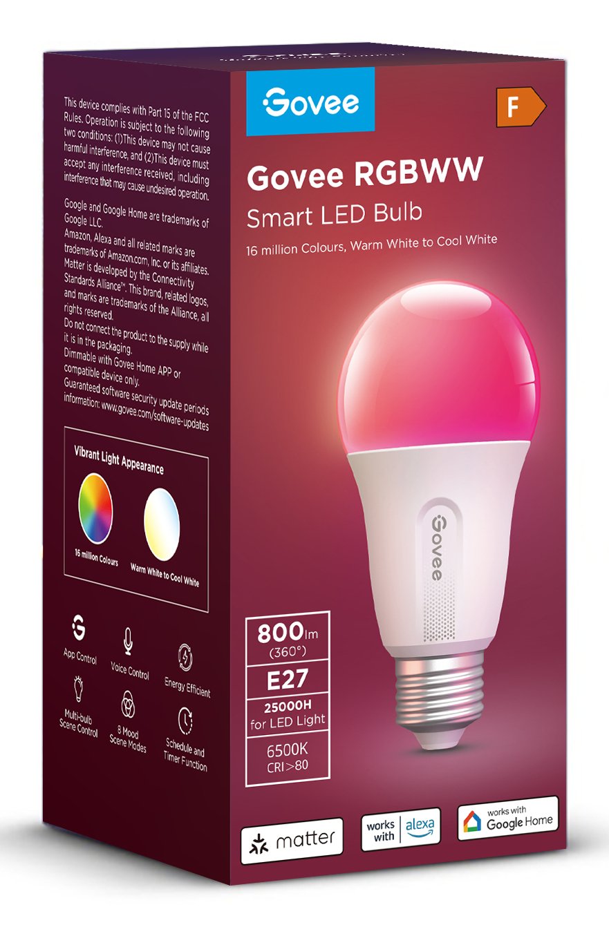 EAN 6974316999034 - Govee H6004 Bombilla inteligente Wi-Fi/Bluetooth 9 W imagen 6