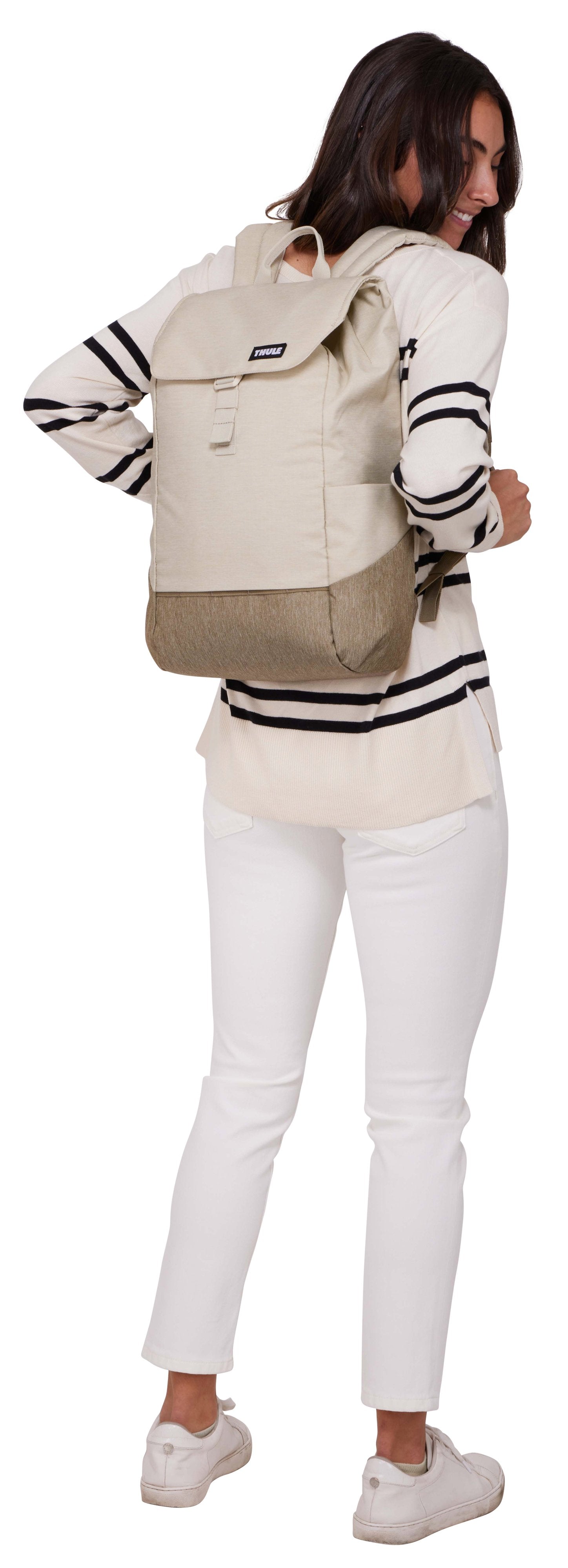 Mochila  Thule Lithos Tlbp213  Informal Marrón, Crema De Color Poliéster