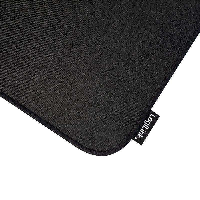 Logilink Alfombrilla Ratón, Bordes Cosidos, 890x435mm, Negro, Talla Xxl