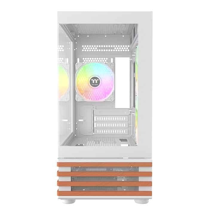 Thermaltake View 170 Ws Argb  (Blanco/Holz, Tempered Glass X 2, Holz-Struktur) Ca-1z4-00m6wn-Ws
