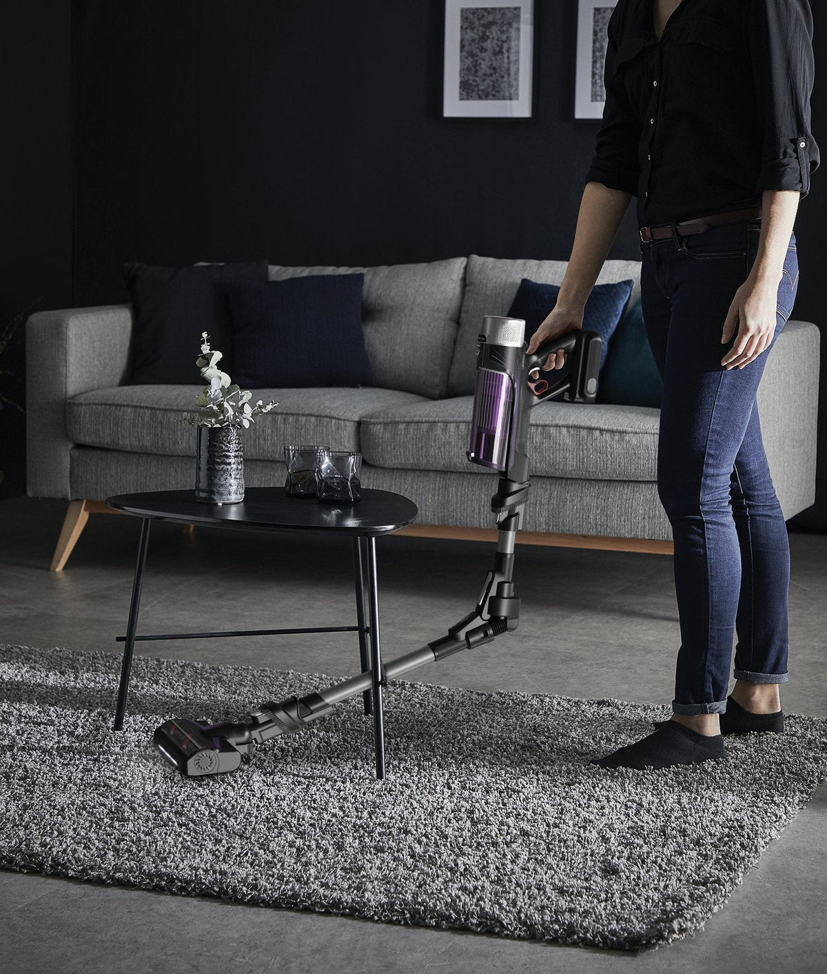Aspirador Escoba Con Batería Rowenta X-Force Flex 9.60 Allergy Care 100w Autonomía 45 Min
