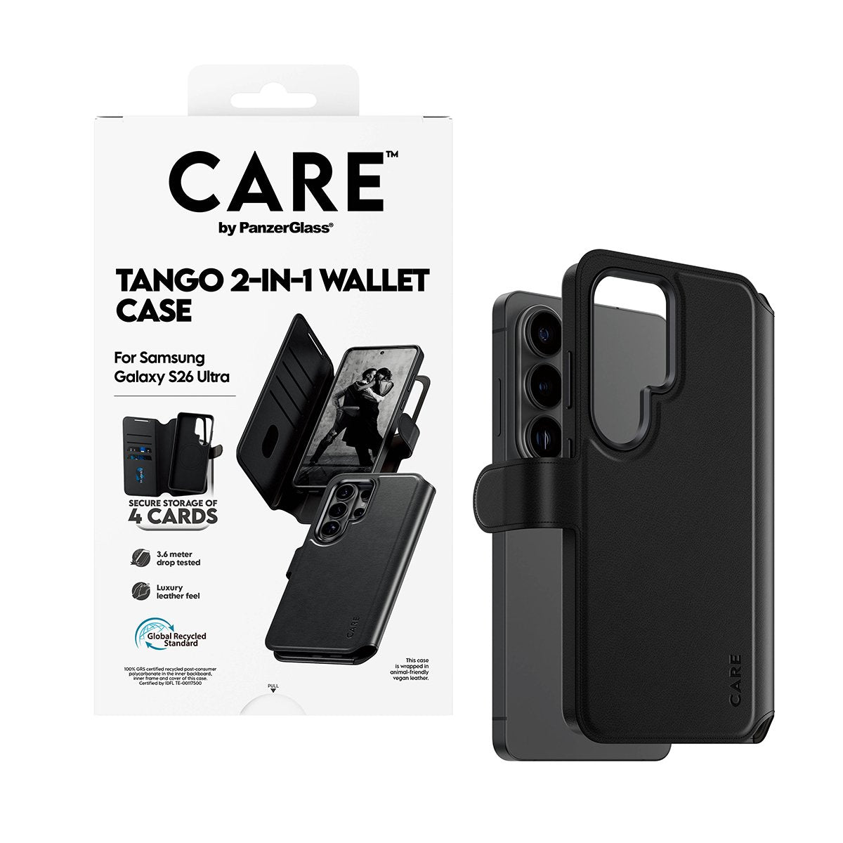 Panzerglass Care By Panzerglass Tango - Funda Tipo Libro Para Móvil