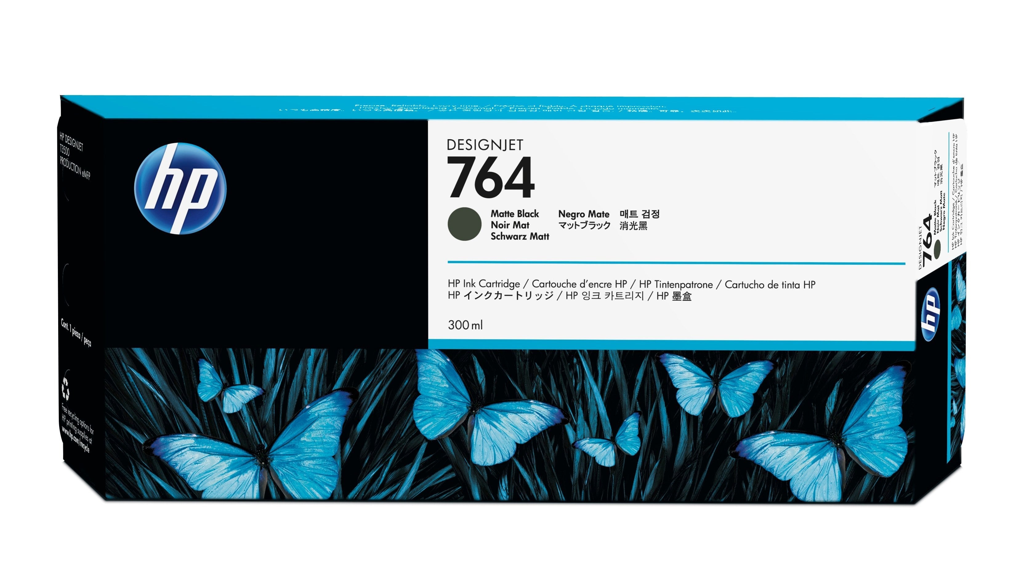 EAN 0887758703687 - HP 764 300-ml Matte Black DesignJet Ink Cartridge cartucho de tinta 1 pieza(s) Original Rendimiento están imagen 1