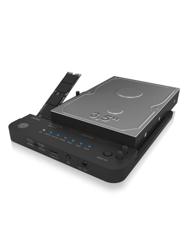 Docking Icy Box Ib-2913mcl-C31 Usb 3.2 Gen 2 (3.1 Gen 2) Type-C Negro