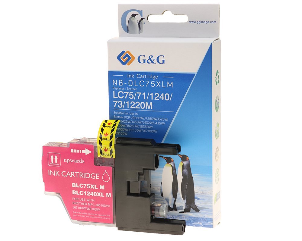 G&G Cartucho De Tinta Compatible Brother Lc-1240m Magenta