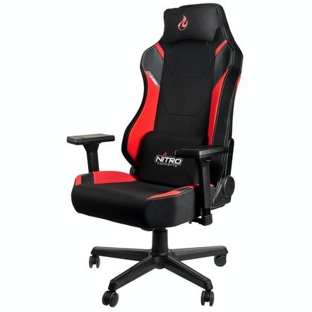 Nitro Concepts X1000 Silla Para Videojuegos De Pc Asiento Acolchado Negro, Rojo