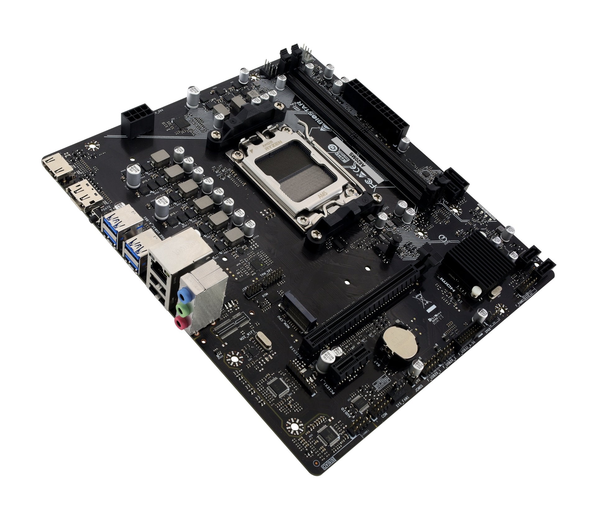 Placa Base Pb Biostar A620ms Skt Am5 2xddr5 5200mhz 1xhdmi 1xdp 1xm.2