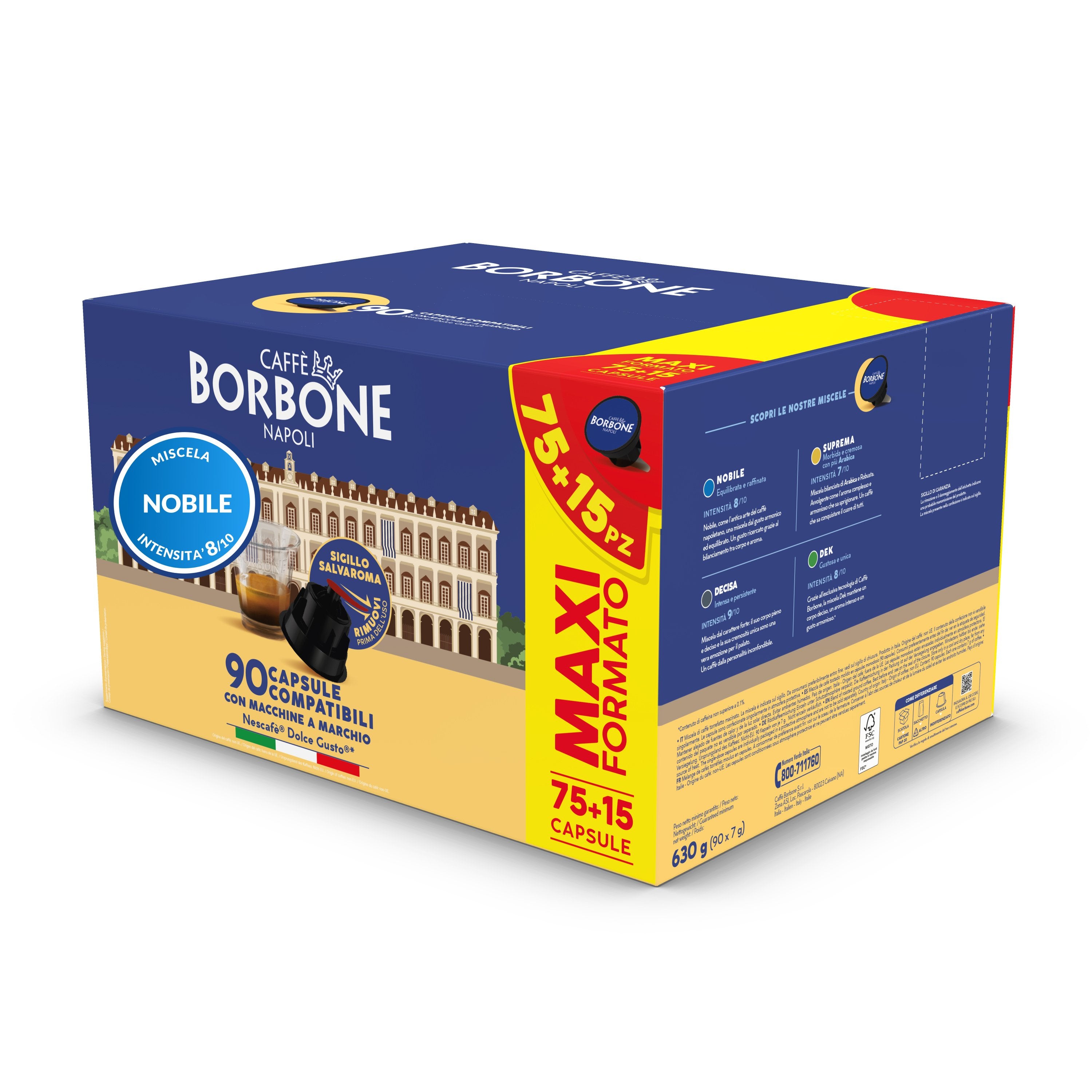 EAN 8034028336065 - Caffè Borbone DGNOBILEPROMO90P bolsita y cápsula de café 90 pieza(s) imagen 1