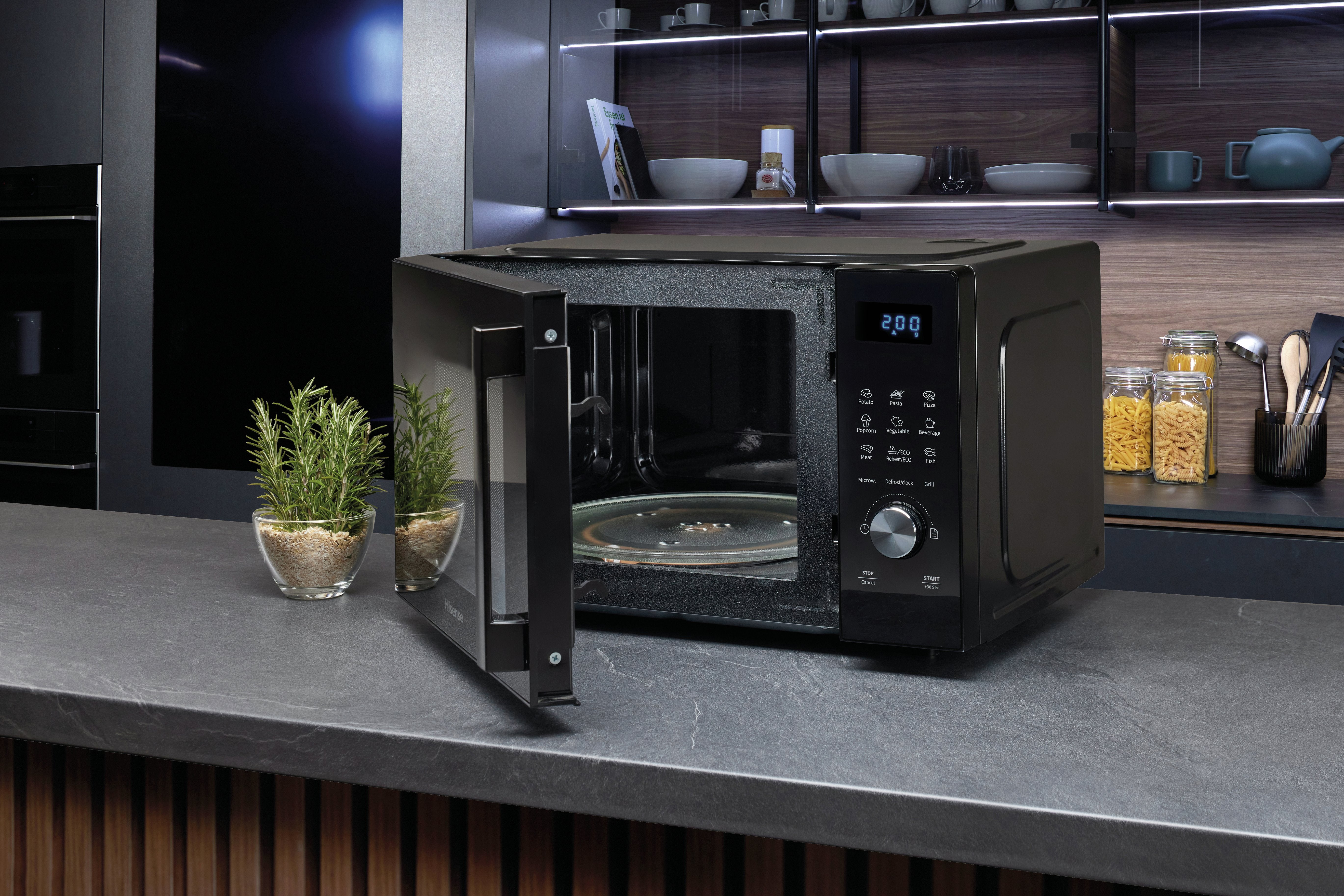 Hisense Forno A Microonde +Grill H23mobsd1hg 23l 800w Black