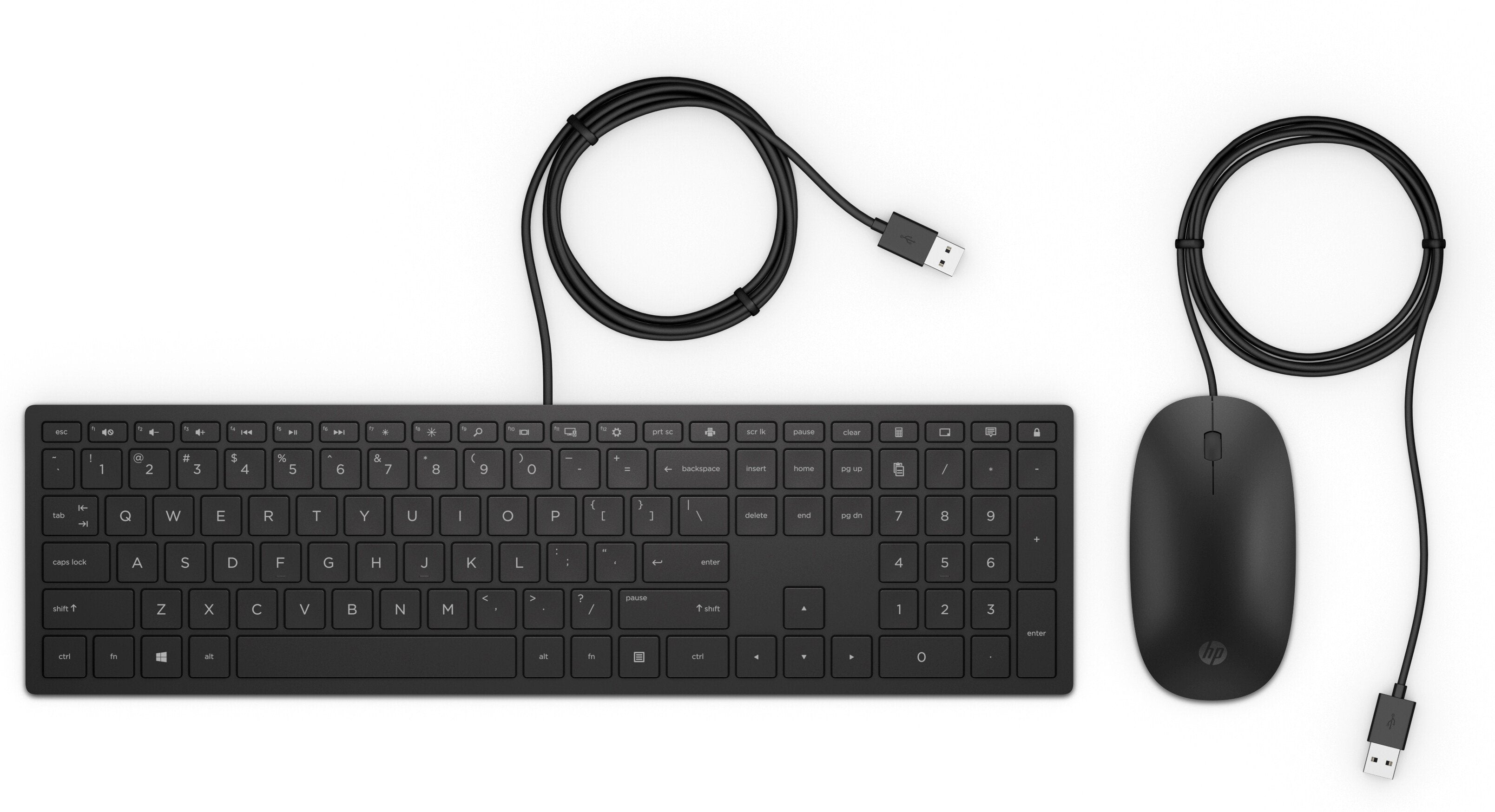Teclado Aleman Y Mouse Con Cable Hp Pavillon 400, Negro, 4ce97aa#Abd