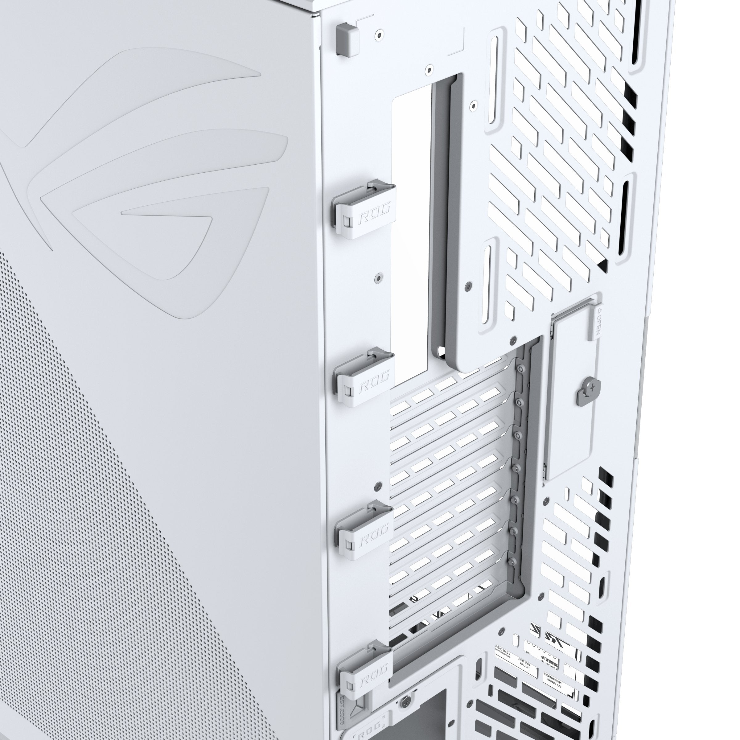 Asus Rog Cronox Gr801 Curve Tg Argb White Midi Tower Blanco