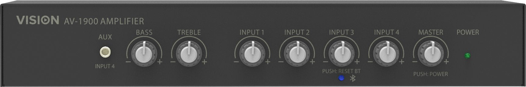 Vision Av-1900 Amplificador De Audio Hogar Negro