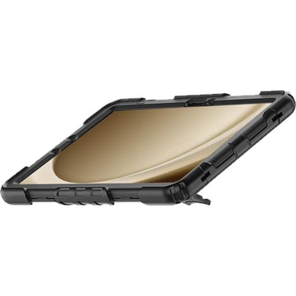 Funda Tablet Samsung Galaxy Tab S9/S9 Fe Shockproof Rotating 360º Just In Case Cubierta Protectora/ Compatible Samsung Galaxy Tab S9 - S9 Fe/ Soporte Giratorio/ Correa De Mano-Hombro/ Negro