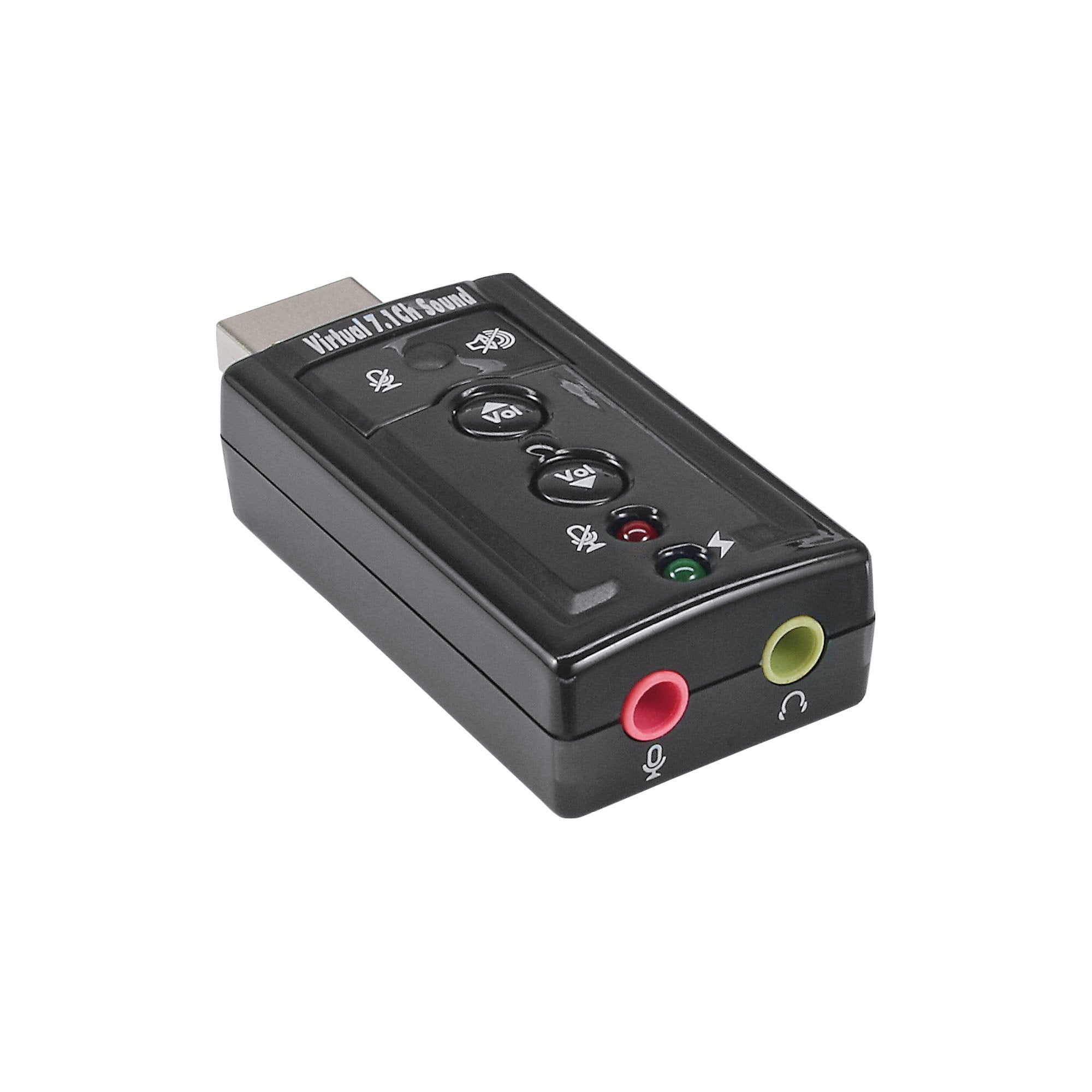 Tarjeta De Sonido Usb Inline Con Sonido Envolvente Virtual 7.1