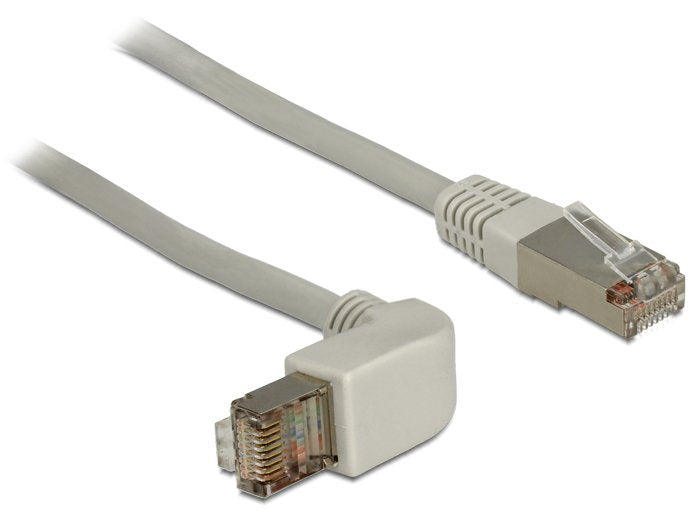 Delock Cable De Red Gewinkelt Rj45 S Mp Cat6a 0.50m Gris